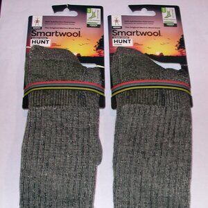 2 Pairs SmartWool HUNT Extra Cushion Tall Crew Unisex Socks Women's Medium NWT